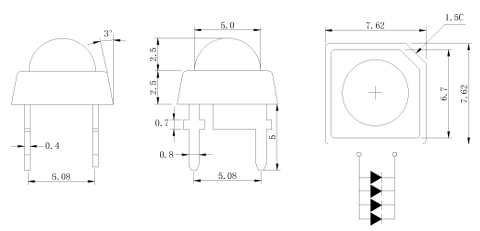 4-Chip Superflux LED