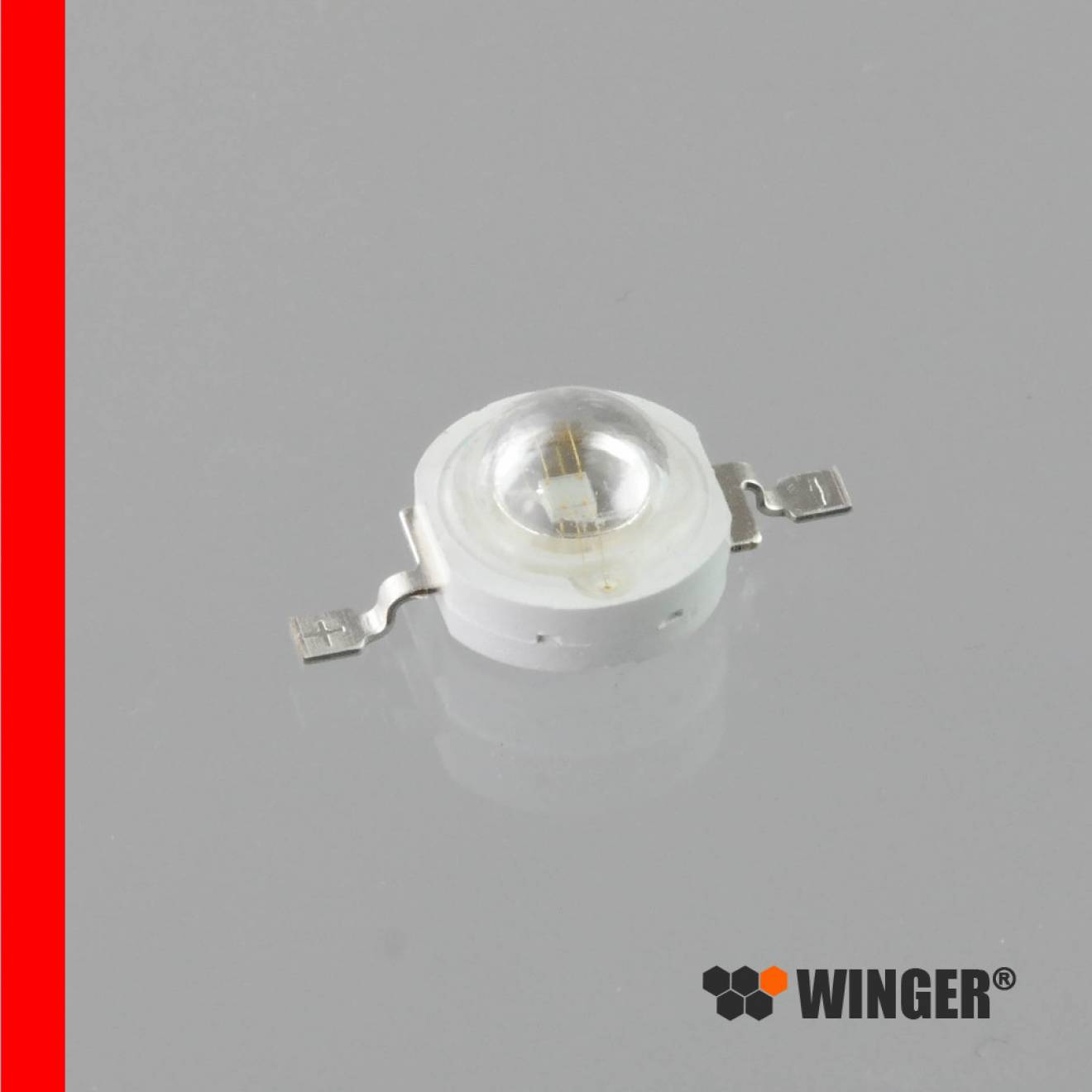 WINGER® WEPRD1-E1 Power LED Emitter rot (625nm) 1W - 55lm
