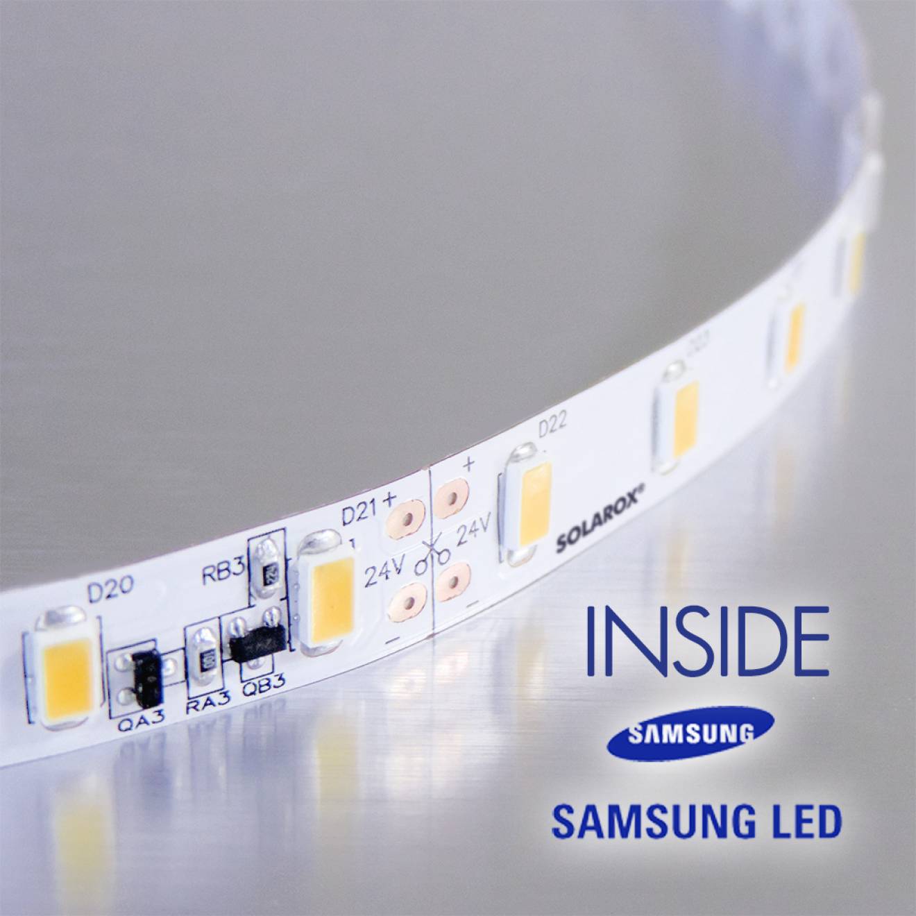 SOLAROX® HighCRI Power LED Strip PRO II mit Samsung LEDs weiß 6.000K - wasserdicht