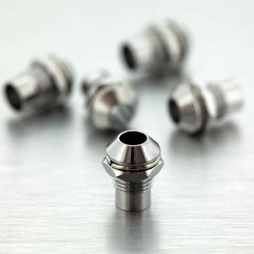 Chromgeh�use f�r 5mm LEDs - Au�enreflektor