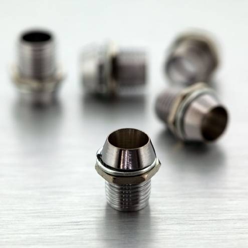 Stahlgeh�use f�r 5mm LEDs - Innenreflektor
