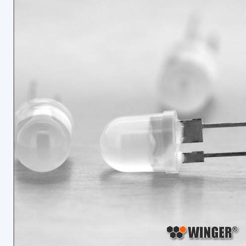 LED 10mm wei� diffus 6 Lumen WEGCW06-DM