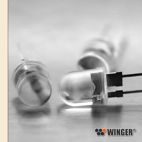 LED 10mm warmwei� 10 Lumen WEGWW10-CW