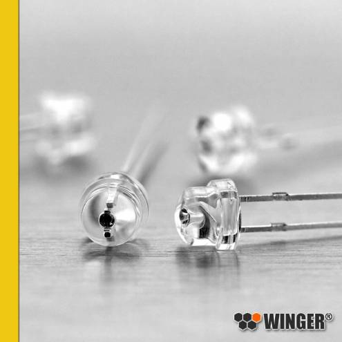Strawhat LED 4,8mm gelb (amber) 1.300mcd WEDYE02-CM