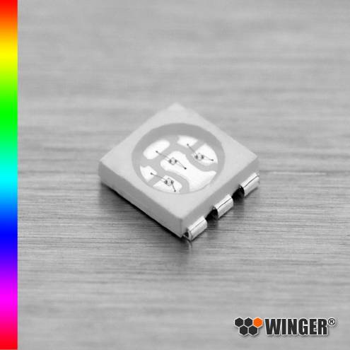 LED SMD Bauform PLCC6 RGB WERRGB01-CM