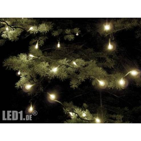 LED Weihnachtslichterkette f�r Innen und Au�en - 10m wei� (100 LEDs)