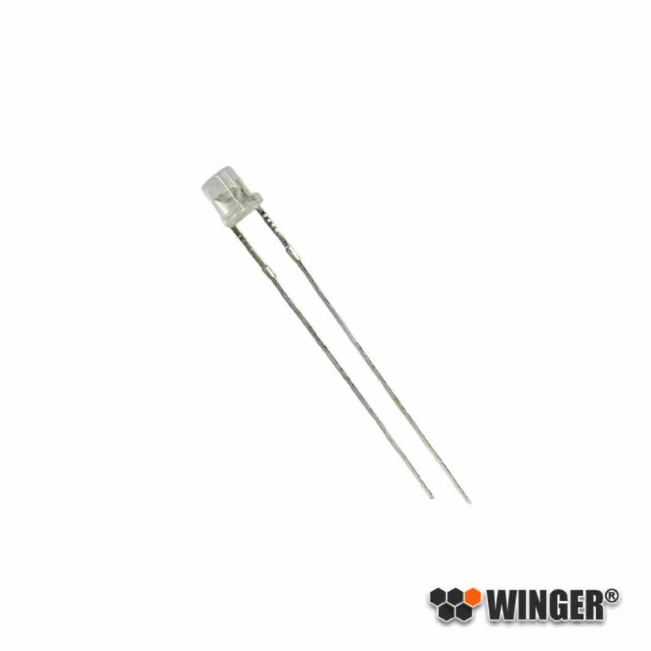 Flat Top LED 3mm weiß diffus 4.000mcd WEBPW04-IM