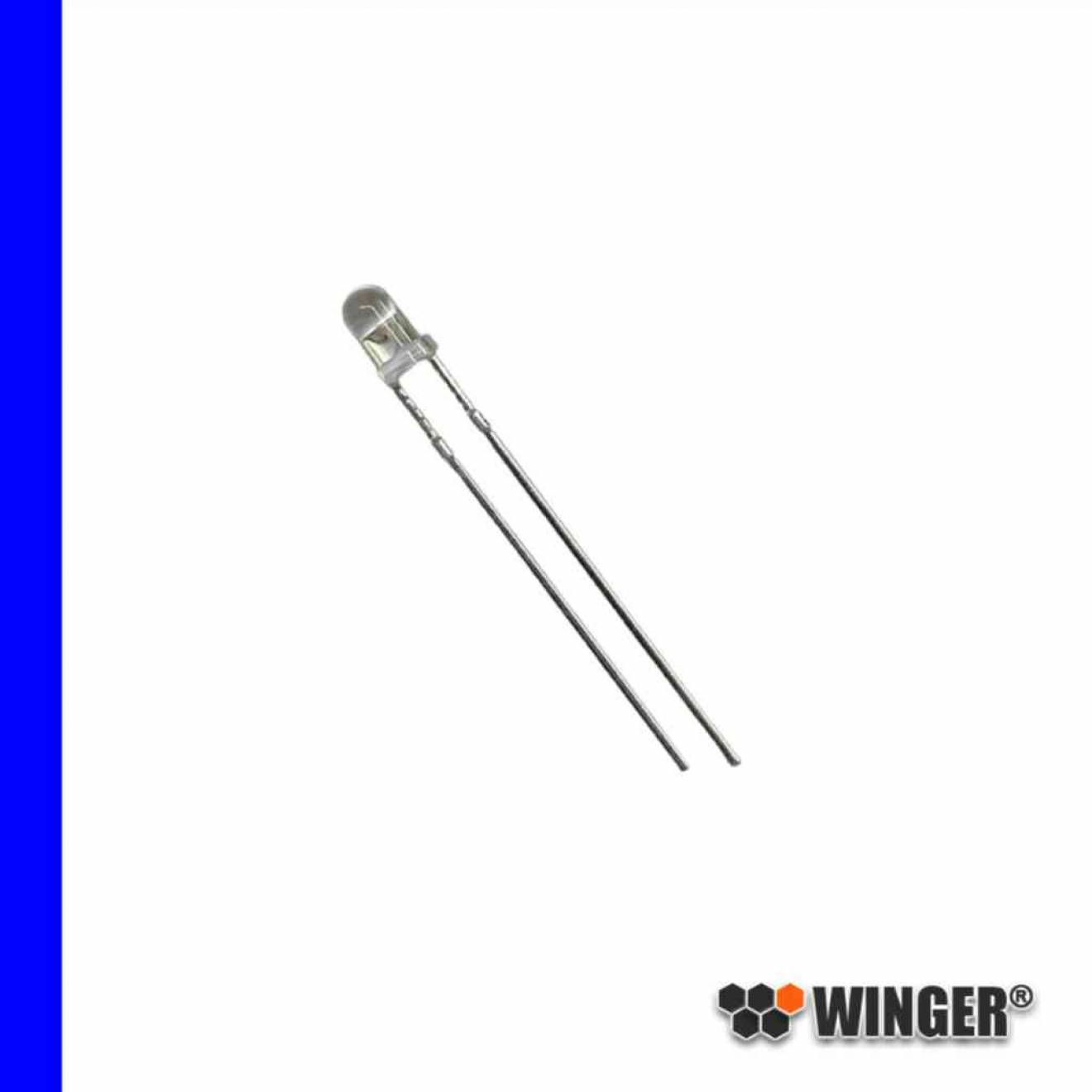 LED 3mm blau 6.000mcd WEBBL06-CS