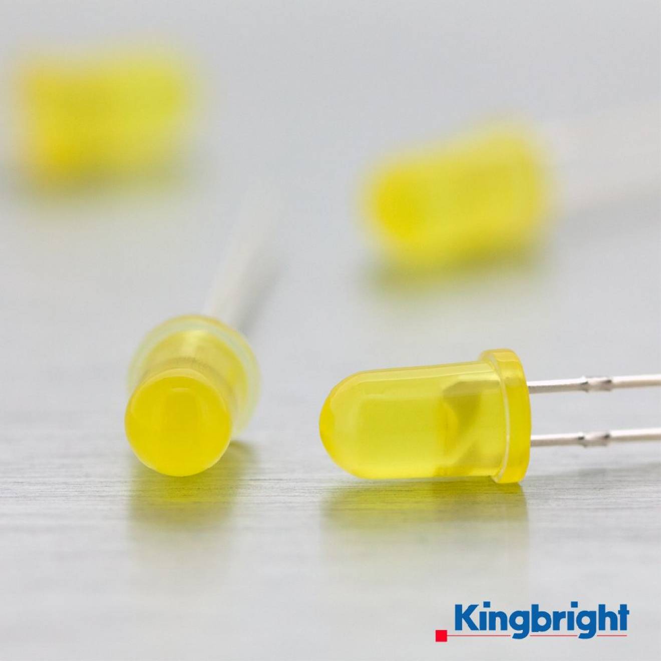 LED Low Current de 5mm amarillo (ámber) difuso L-7113LYD