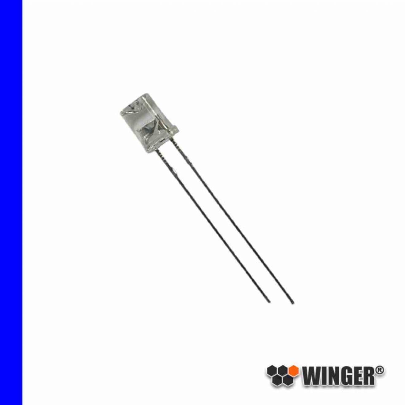 LED 5mm rundstrahlend blau 300mcd WEEBL01-R1M