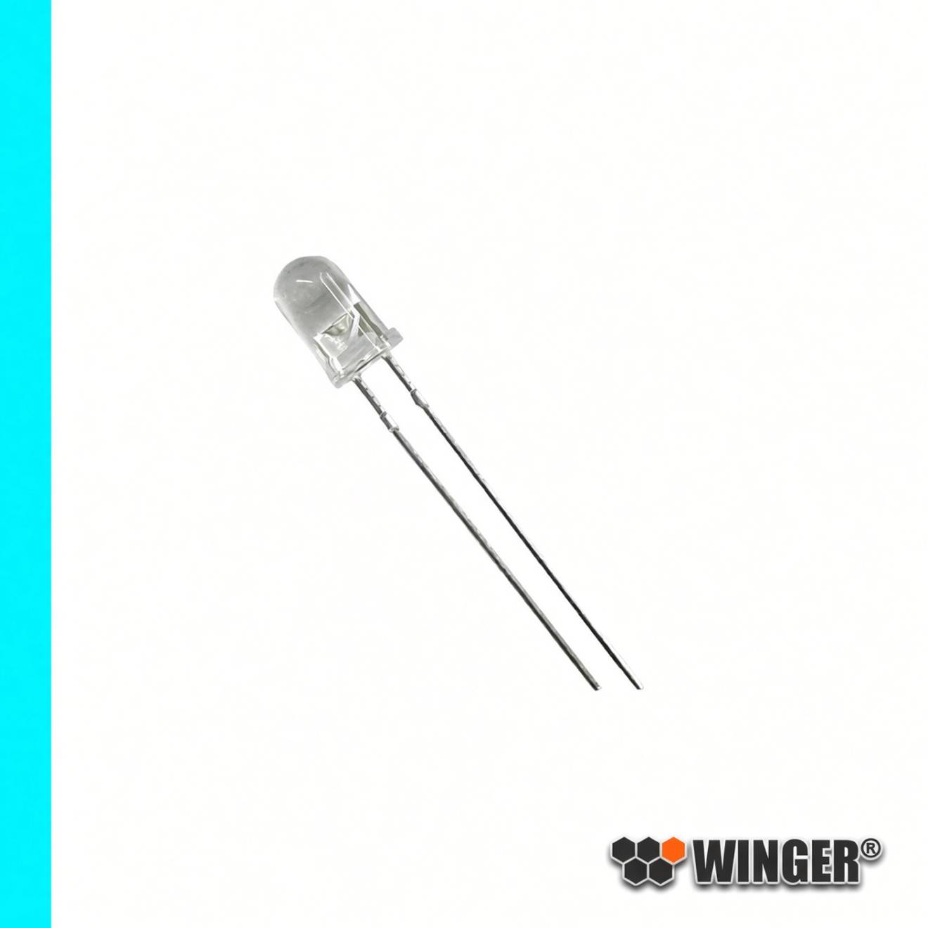 LED 5mm cyan / türkis 16.000mcd WEECN16-CS