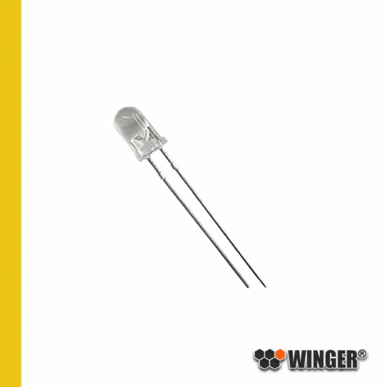 LED 5mm gelb (amber) 6.000mcd WEEYE06-CS