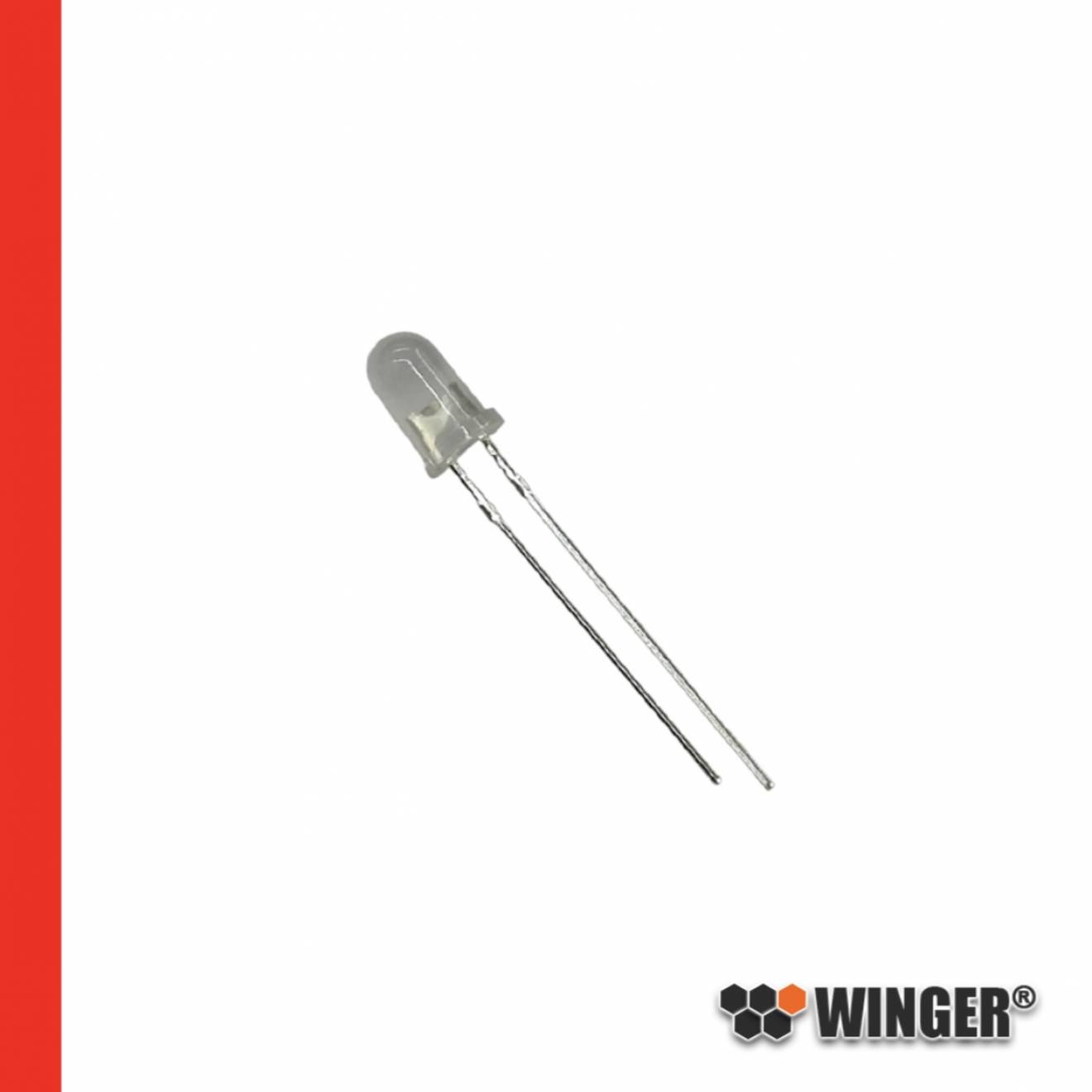 LED 5mm rot diffus 8.000mcd WEERD08-DS