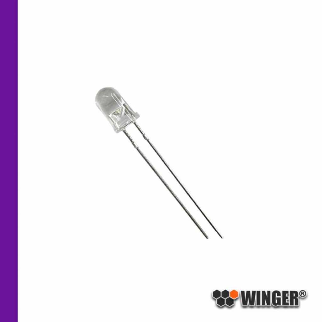 LED 5mm UV-A (365-370nm) 4mW WEEUV00-CS