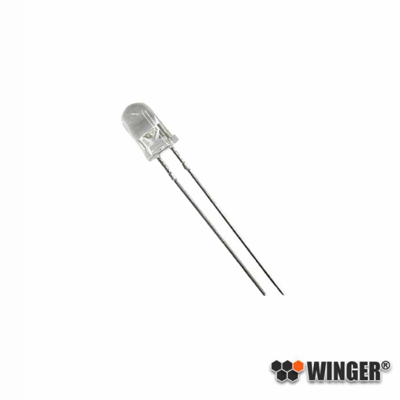12V-LED 5mm weiß 10.000mcd WESCW10-CS