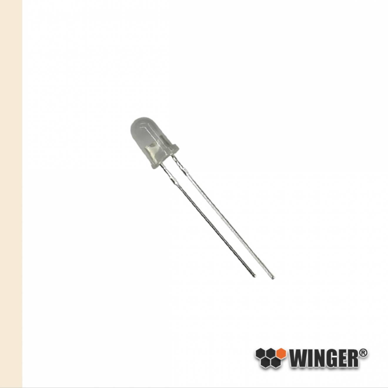 LED 5mm warmweiß diffus 2.500mcd WEEWW03-DW
