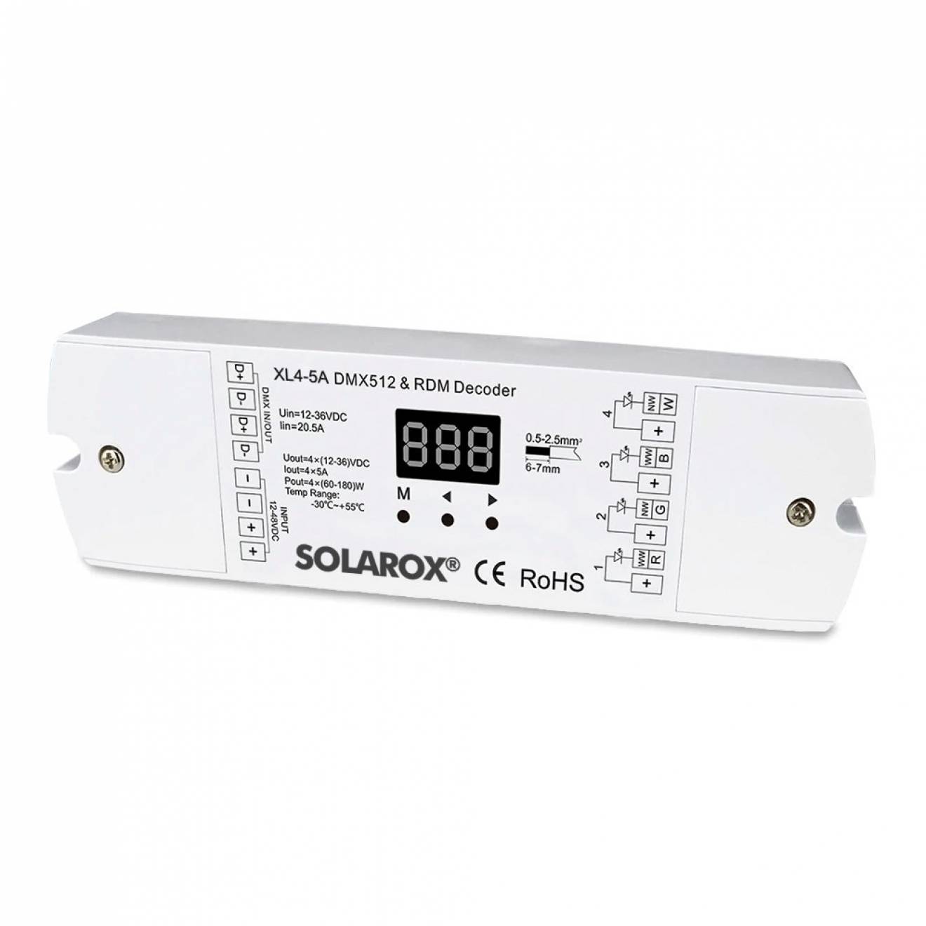 Controlador DMX RGB(W) XL4-5A SOLAROX®