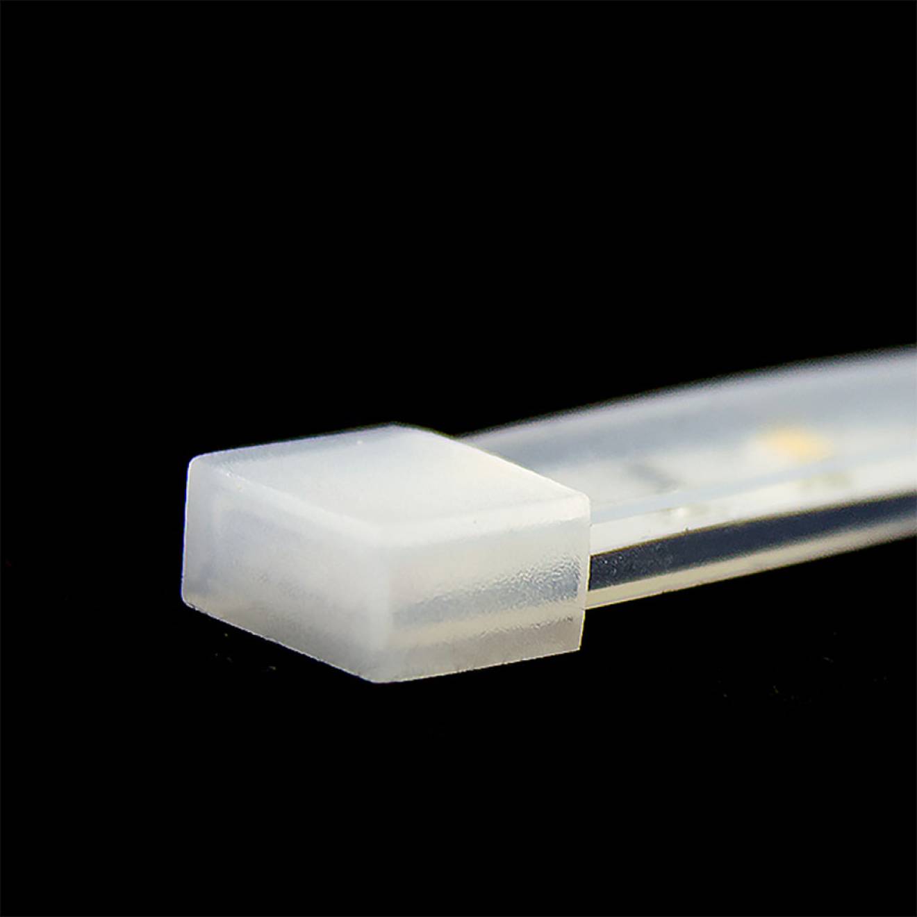 Caperuza HollowTube con orificio cable para tiras LED de 8mm de ancho