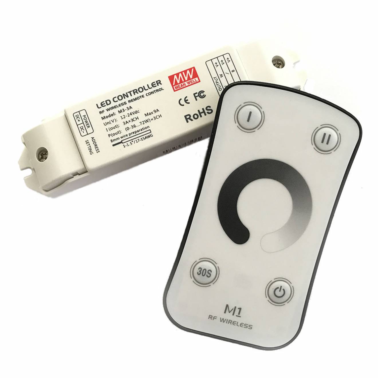 SOLAROX® Regulador de intensidad LED M3-3A con control remoto