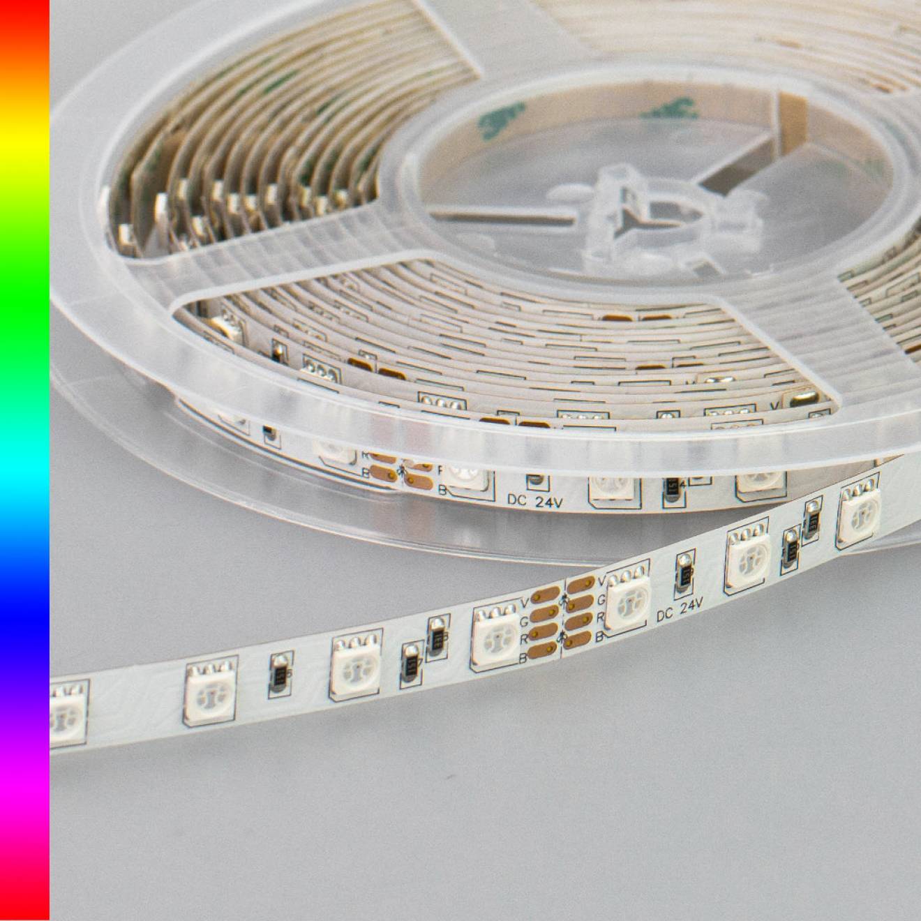 SOLAROX® 24V RGB LED Strip 5m-Rolle