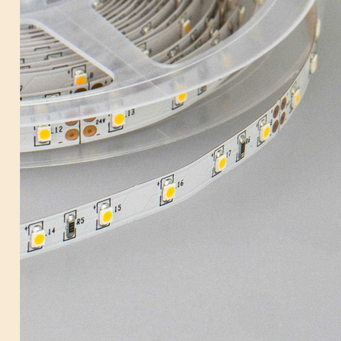 LED-Streifen Warmweiss 25W/m 12V 10mm 5630