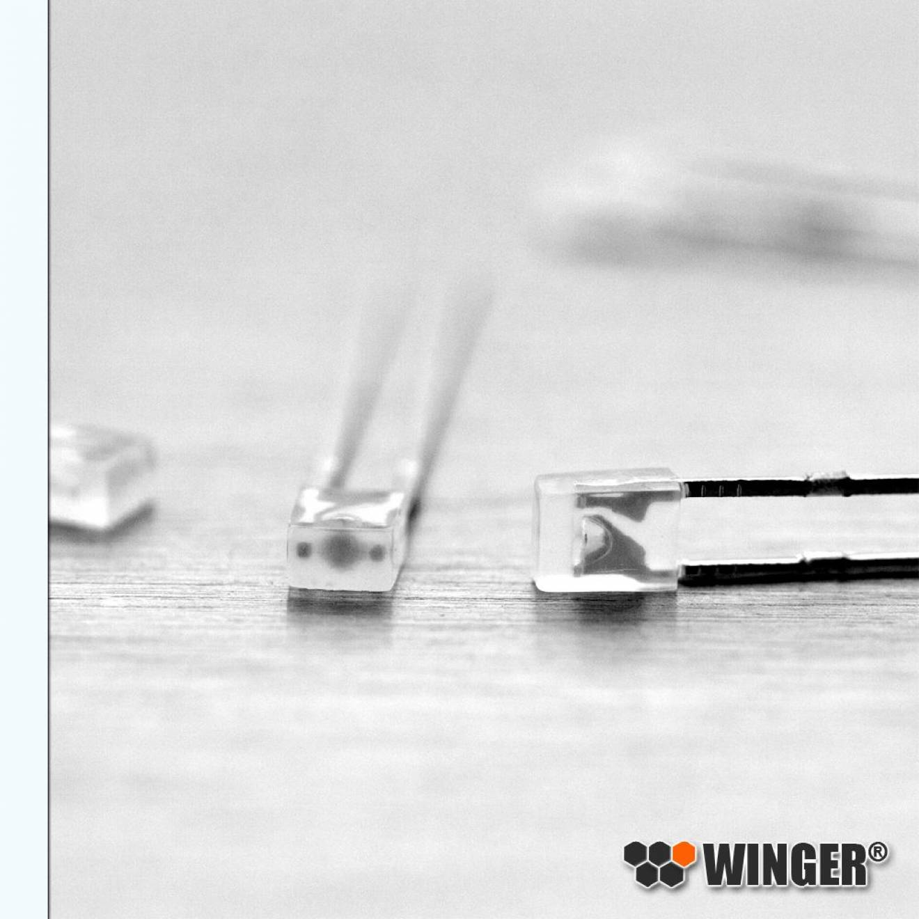LED Rechteckig Rot 2x3x4mm diffus 1/10/25/50 Stückzahl wählbar 2x3mm C3623 