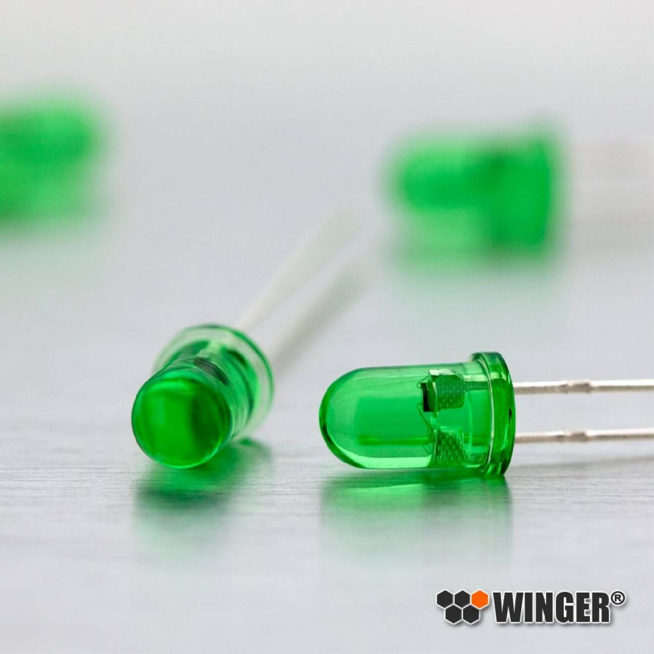 LED 5mm green flashing ultra bright WEEGN15-BS