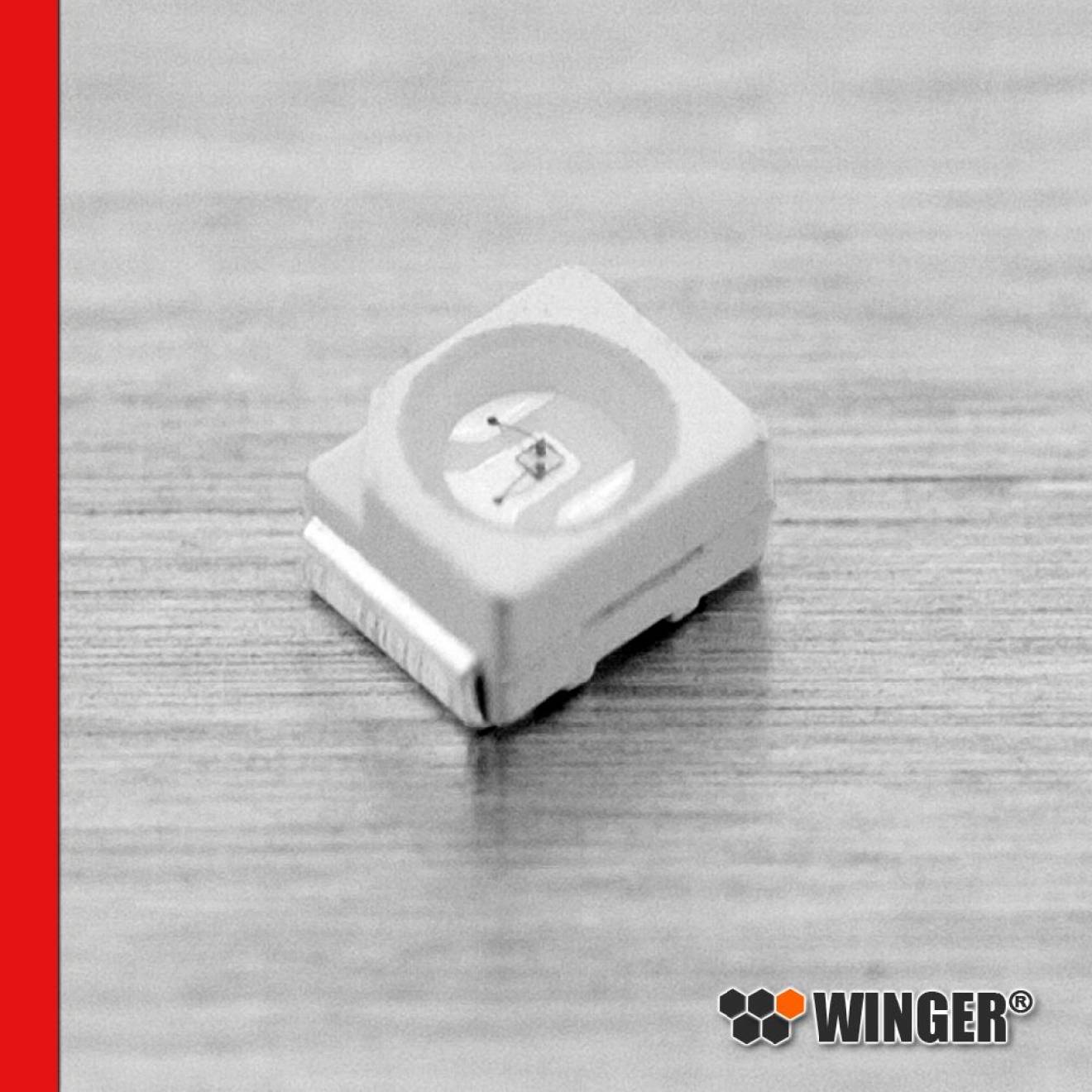 LED SMD Forme PLCC2 rouge 0,5lm WEQRD01-C2M