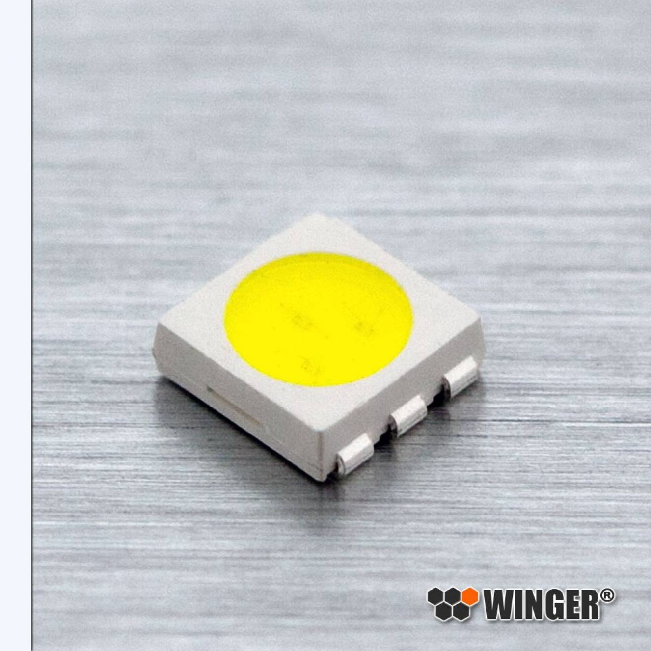 LED SMD Bauform PLCC6 weiß 24lm WERPW07-C2M
