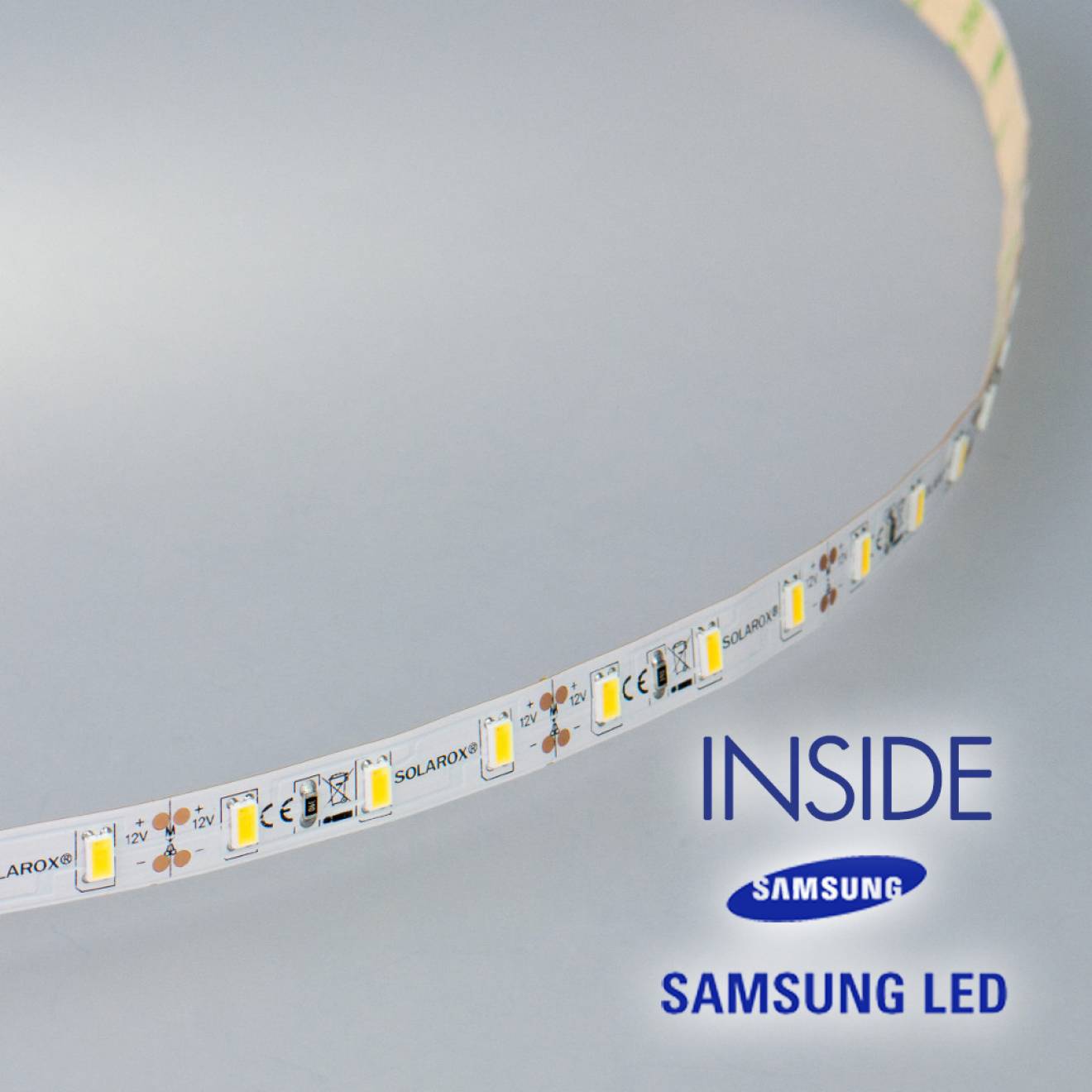 HighCRI Power LED Strip ECO II SOLAROX® con LEDs Samsung blanco neutral 4000K - 20cm