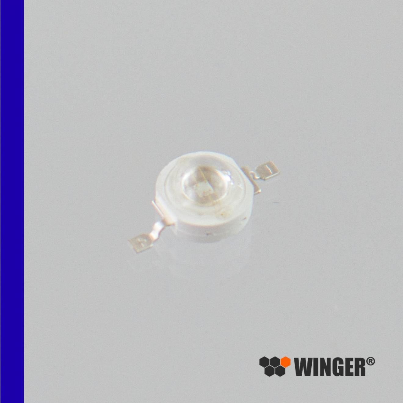 WINGER® WEPRB3-E1 Power LED Emitter royalblau (450nm) 3W - 35lm