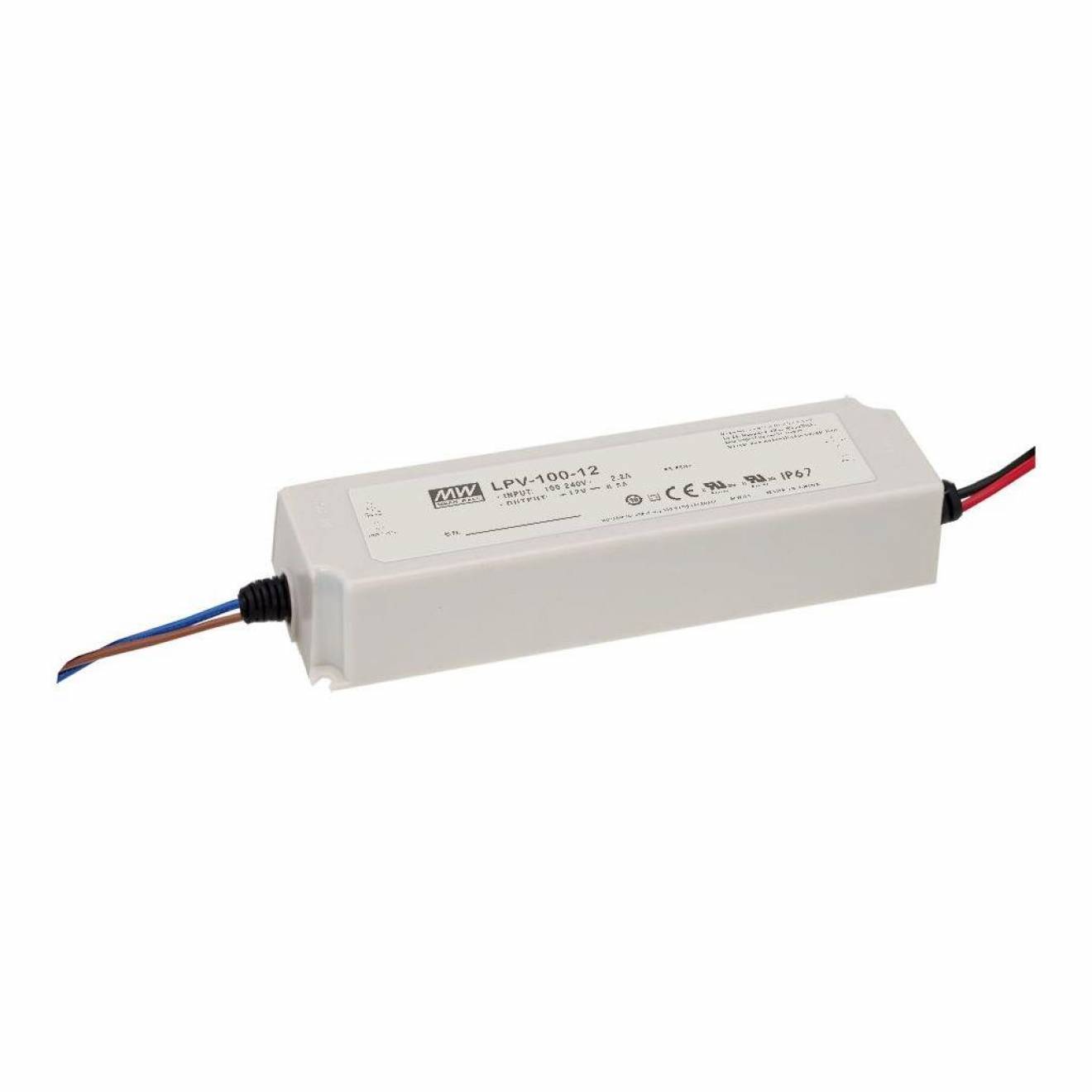 LED-Schaltnetzteil 12V 8,5A für Außenanwendung (IP67)