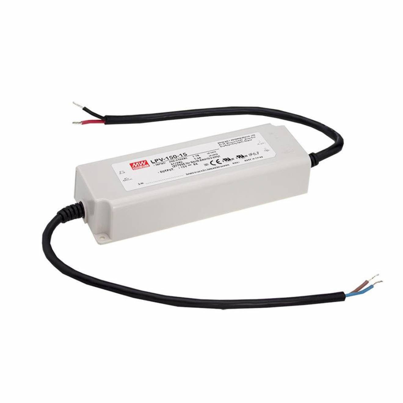 LED-Schaltnetzteil LPV-150-24 24V 6,3A 150W für Innen- und Außenanwendung