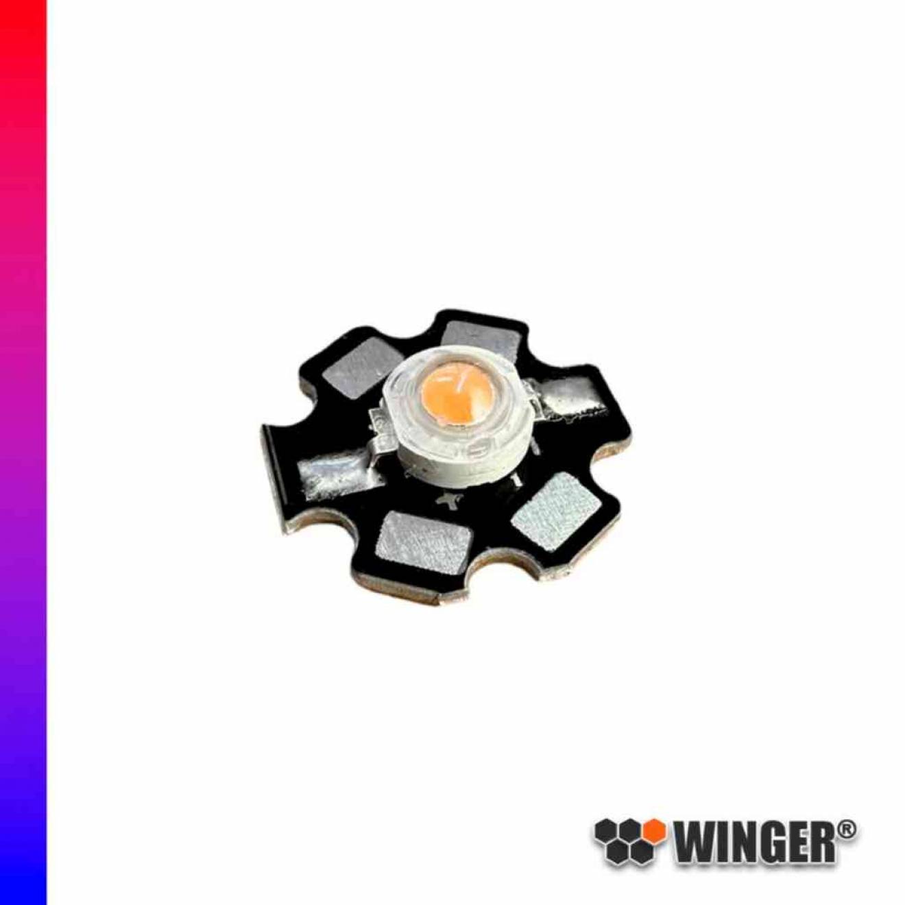 WINGER® WEPRBDR3-S1 Pflanzenwachstum Power LED Star 3W