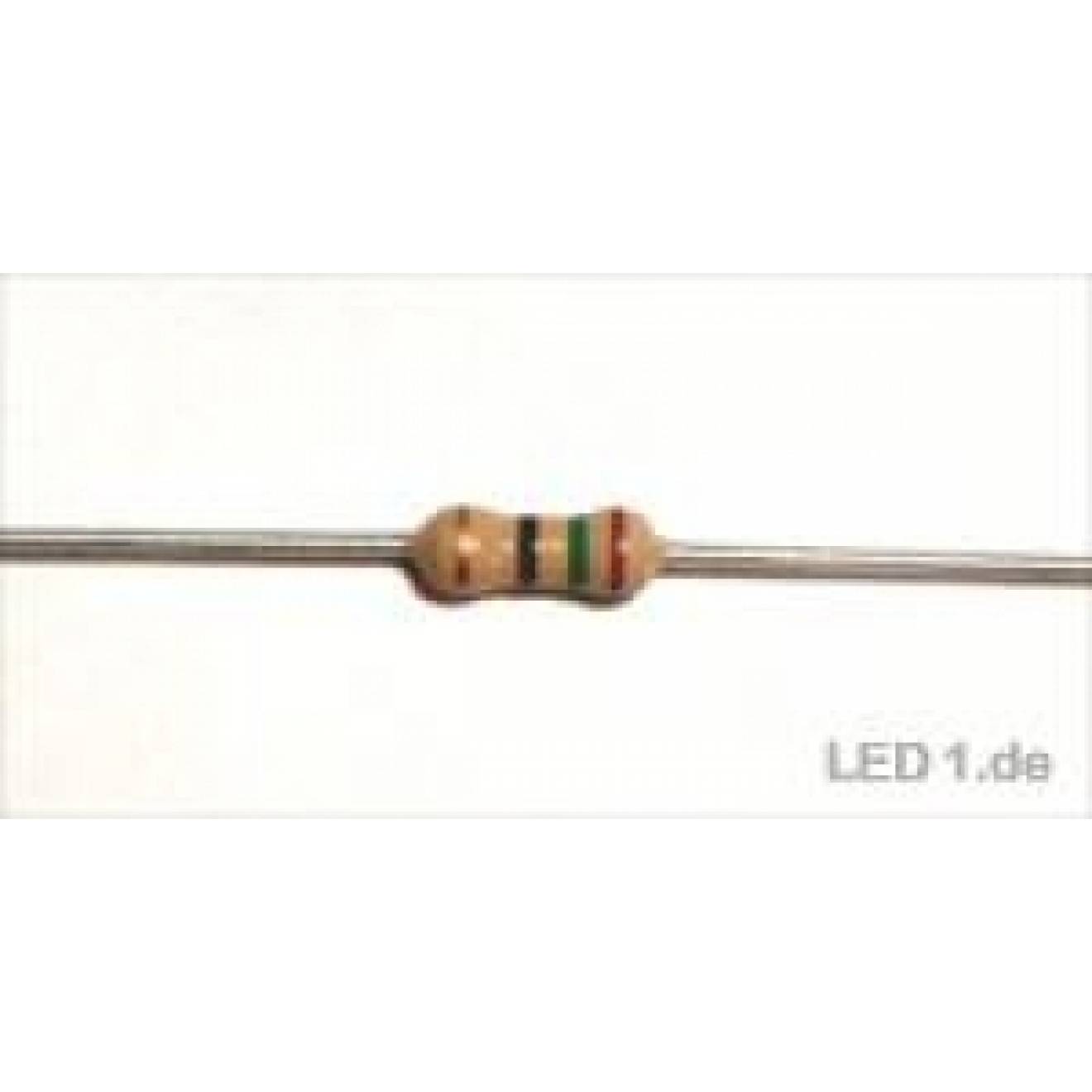 Resistencia de 330 Ohmio 0,25 W 5%