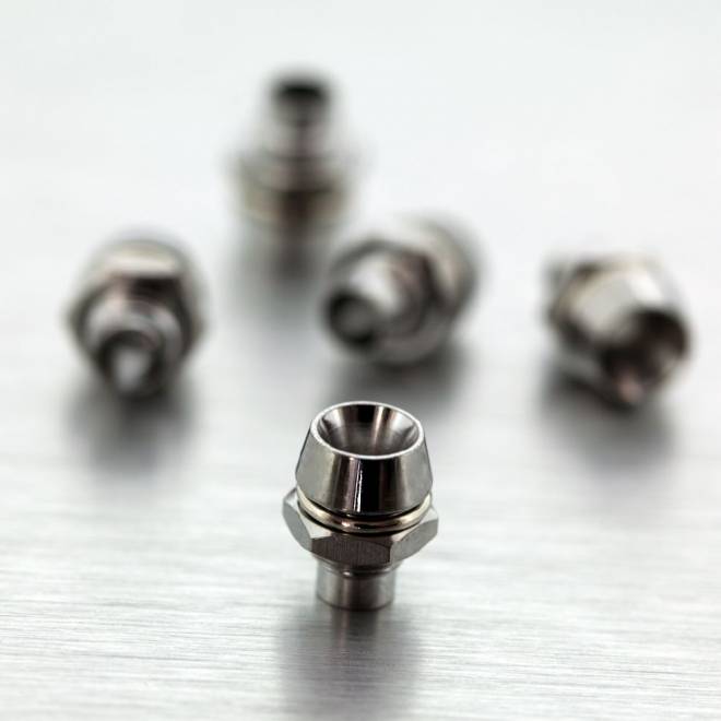 Chromgehäuse für 3mm LEDs - Innenreflektor