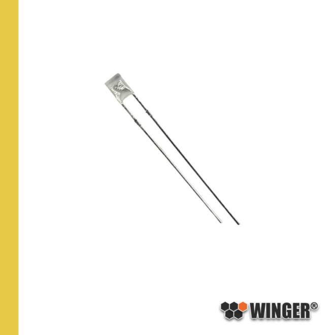 LED rechteckig 3x2 gelb (amber) diffus 600mcd WEHYE01-D1M