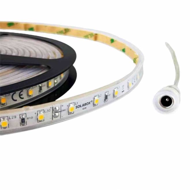 SOLAROX® Flat LED Strip ECO blanc chaud 3.000K - rouleau de 5m étanche