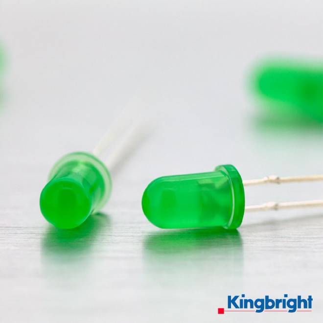 LED 5mm verte clignotante diffuse L-56BGD