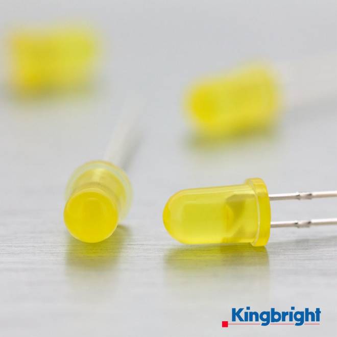Low Current LED 5mm gelb (amber) diffus L-7113LYD