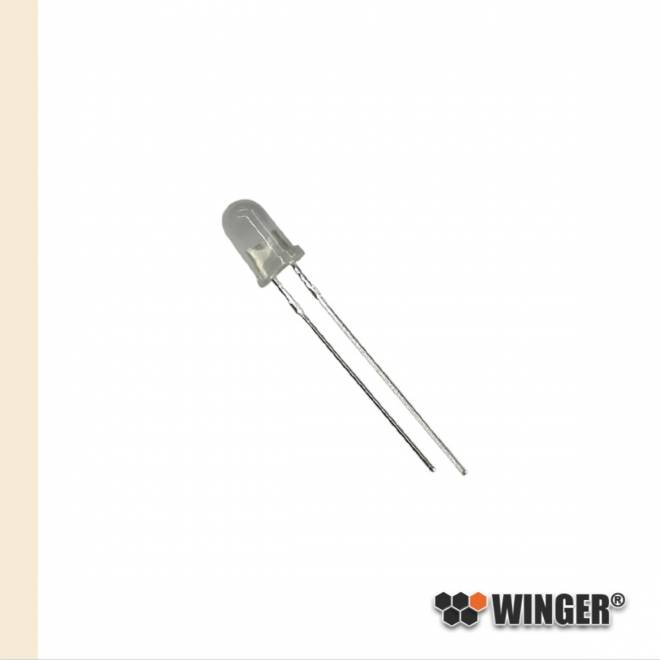 LED 5mm warmweiß diffus 2.500mcd WEEWW03-DW