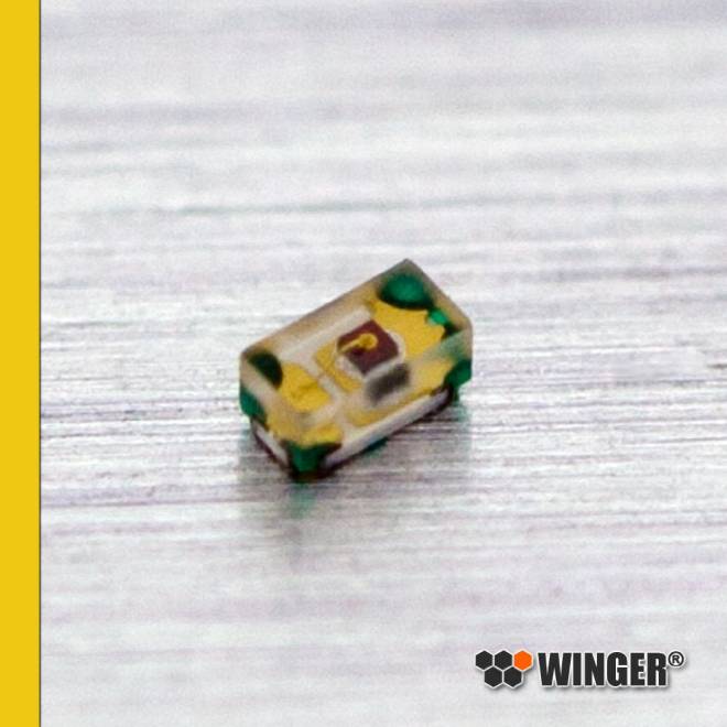 LED SMD Series 0402 yellow (amber) 120mcd WELYE01-C1M