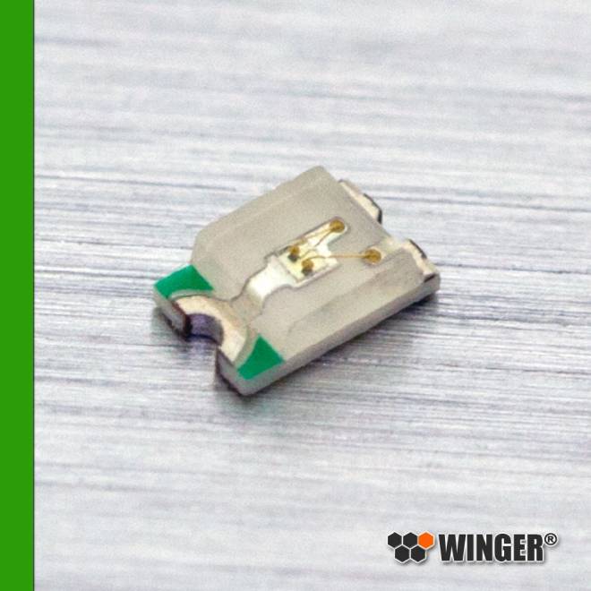 LED SMD Bauform 0805 grün 1300mcd WENGN02-C1M