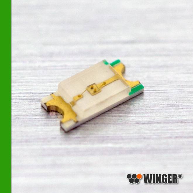 LED SMD serie 1206 verde 900mcd WEOGN01-C2M