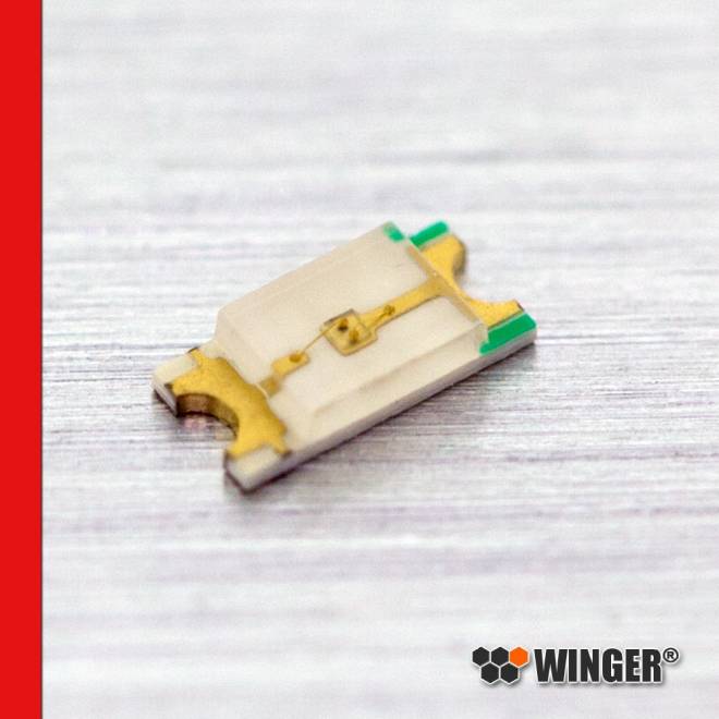 LED SMD serie 1206 rojo 130mcd WEORD01-C2M