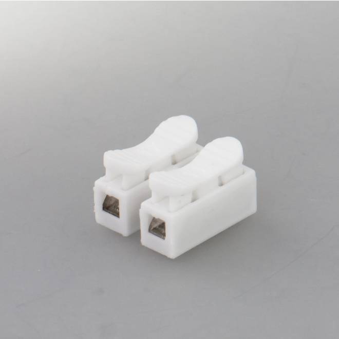 Borne de connexion avec mécanisme à ressort à 2-pôles