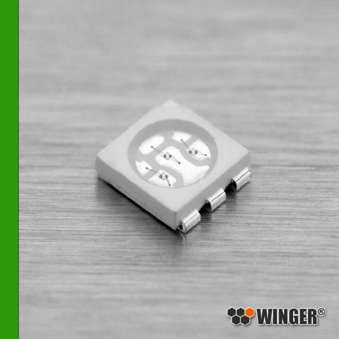 LED SMD Forme PLCC6 verte 15lm WERGN15-C1M