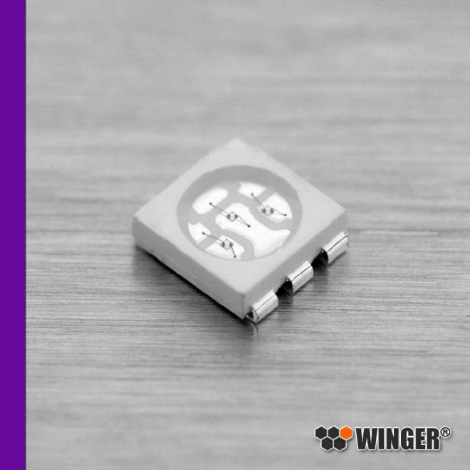 LED SMD Forme PLCC6 UV (Lumière noire) WERUV01-CM