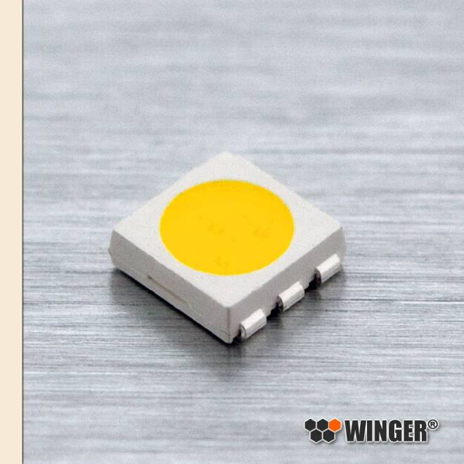 LED SMD Forme PLCC6 blanche chaude 20lm WERWW07-CM