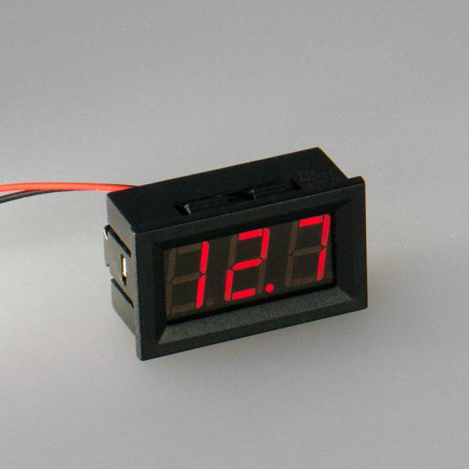 Einbau LED Panelmeter 3,3-30V Rot
